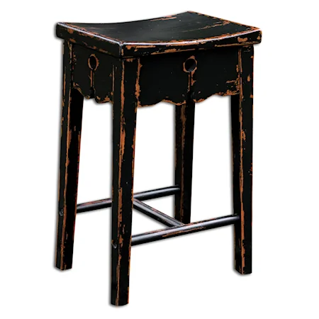 Dalit Black Counter Stool